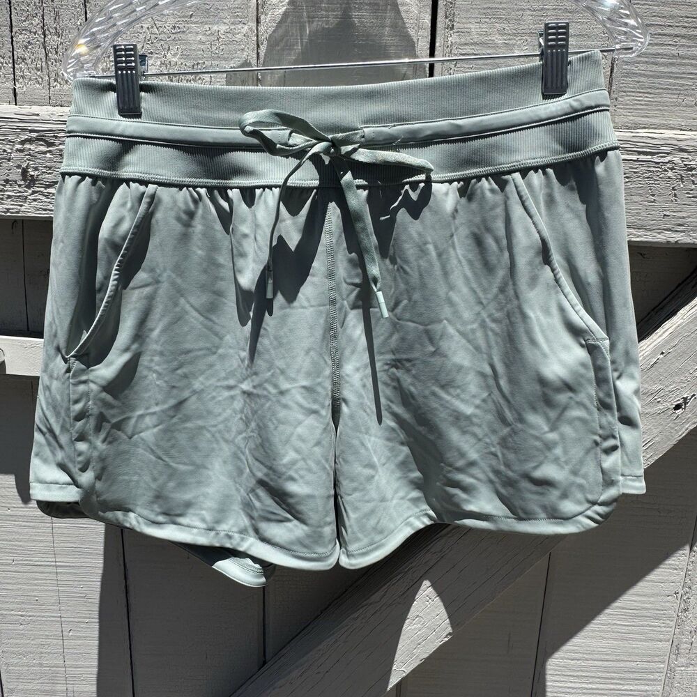 TRAVIS MATHEW MOVEKNIT TIE SHORTS WOMENS Size L Jade Green